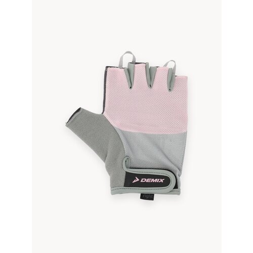 130657-KA M Перчатки для фитнеса Fitness gloves розовый/серый р. M