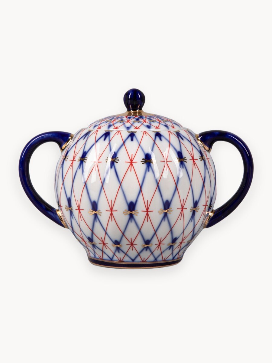 Сахарница "Сетка 1950 "форма Тюльпан, Императорский фарфоровый завод