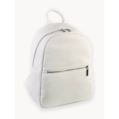 Рюкзак женский классический, стиль минималистический, повседневный экокожа от Skin бежевый