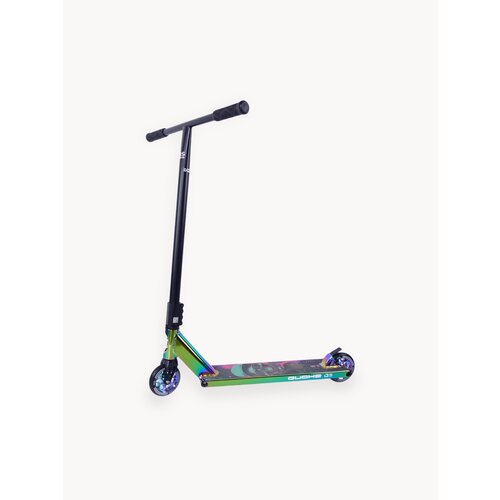 Самокат трюковый QUAKE Q5 Scull 44080 черный/цветная гальванизация
