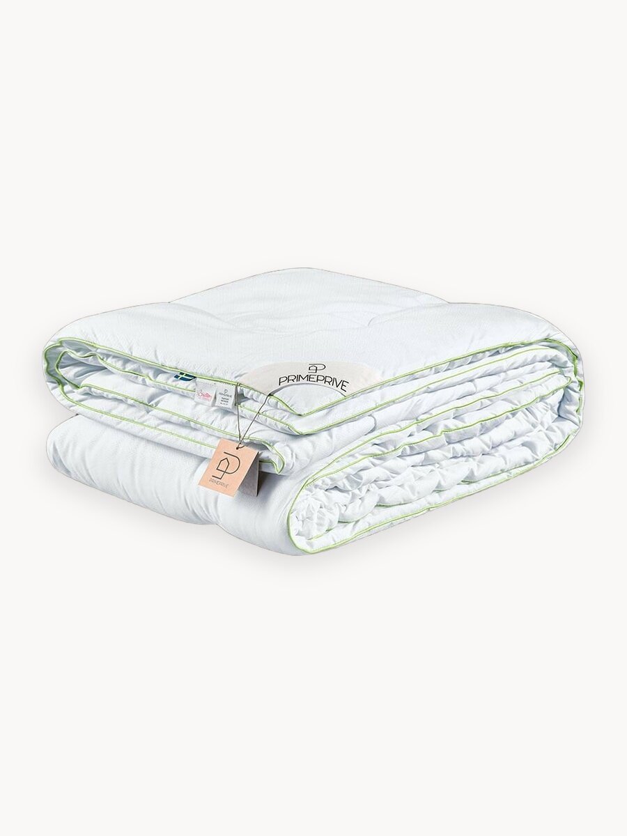 PRIME PRIVE Одеяло 200x220 евро "Bamboo" всесезонное, теплое 240 г/м2, бамбуковое волокно, микроволокно "Climafiber"