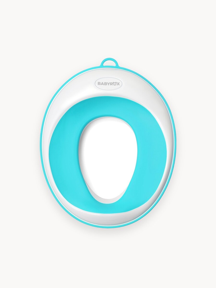 Детское сиденье для унитаза BABYROX, бирюзовое, с защитой от брызг