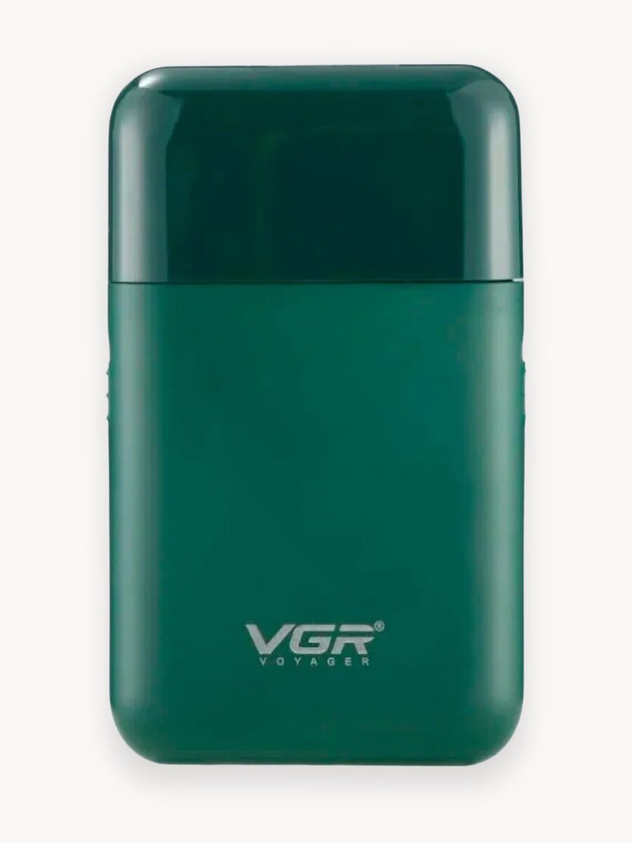 Электробритва VGR V-390 для усов, бороды, автономная, Li-ion аккумулятор, зеленая