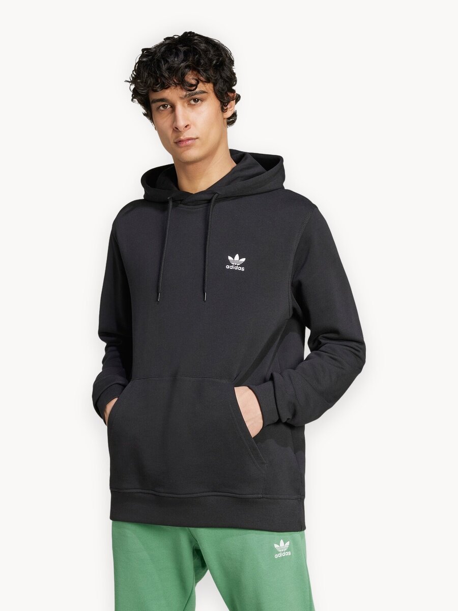 Худи adidas Originals Trefoil Essentials, размер S INT, , черный