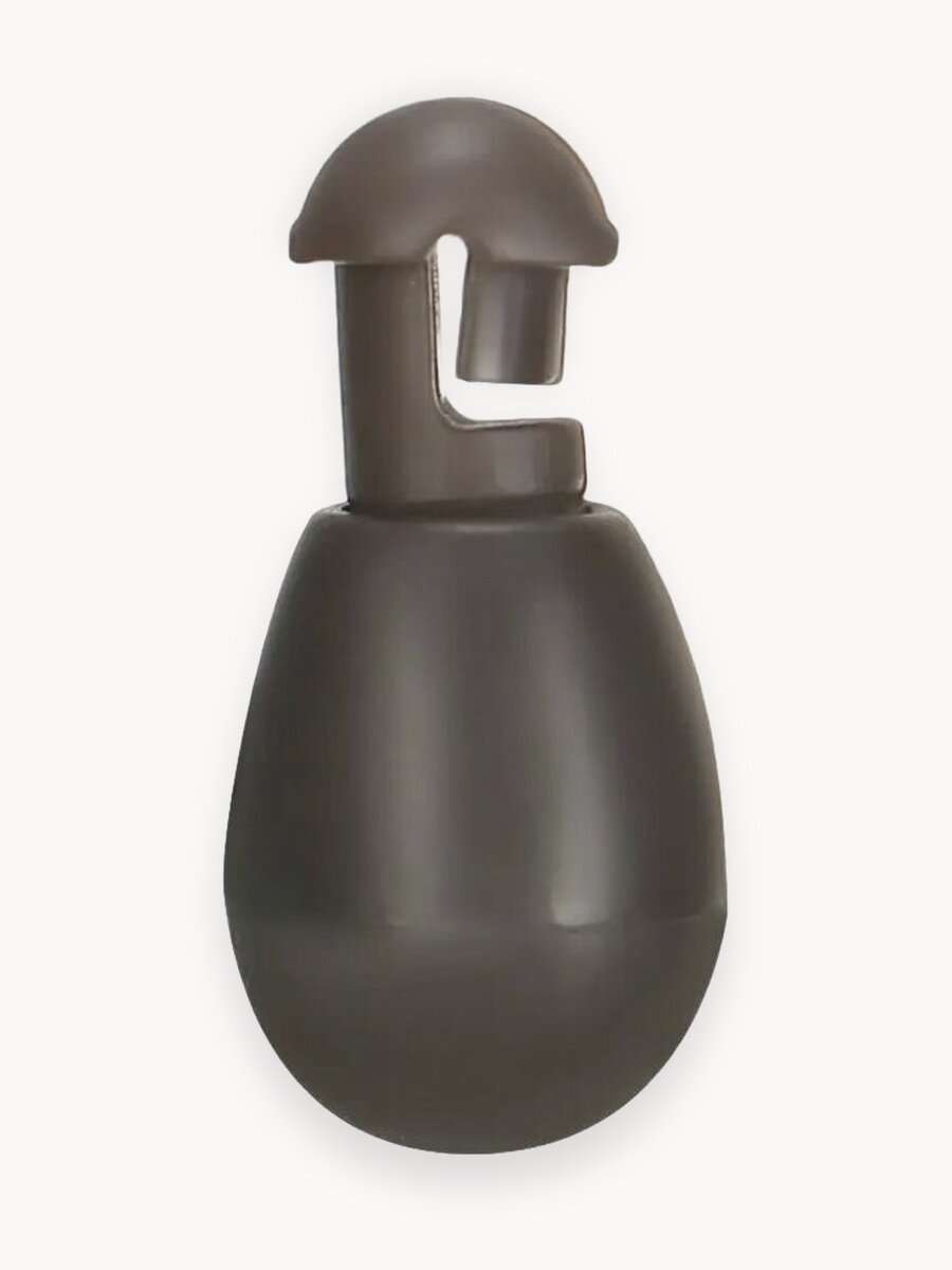 Быстросъём для поводков (Коннектор-отбойник для рыбалки) 50шт - Коричневые