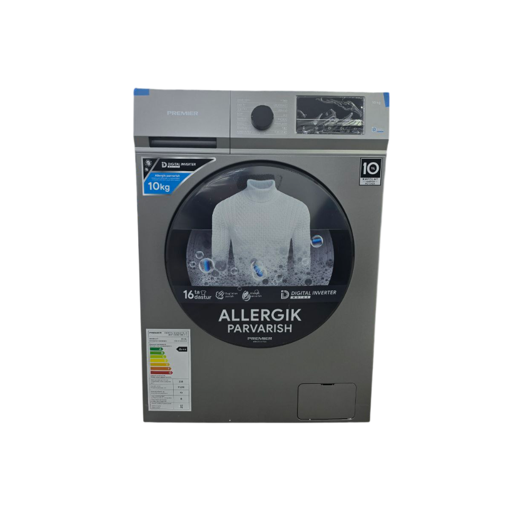 PRM10F1402SIN/DG — это автоматическая стиральная машина , предназначенная для эффективной и бережной стирки одежды дома.