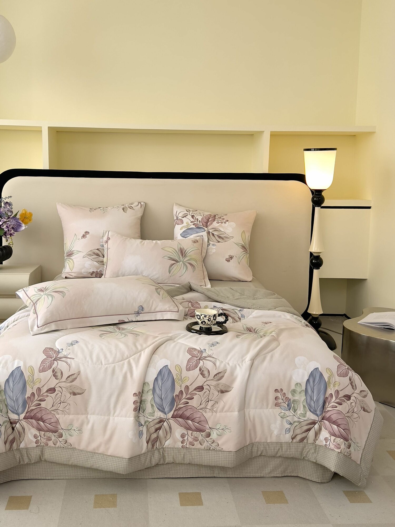 Постельное белье с одеялом евро, простынь 220х240 Египетский хлопок Winni Win-8