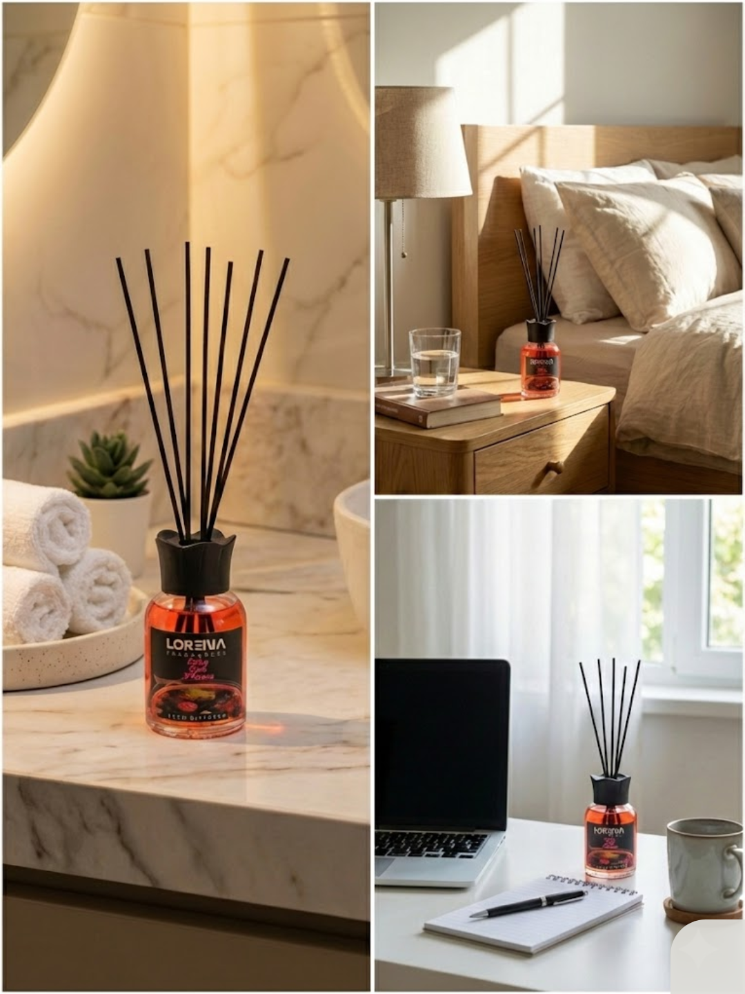 Аромадиффузор Lorena: Парфюм для дома с палочками Ароматизатор для дома — фото 1