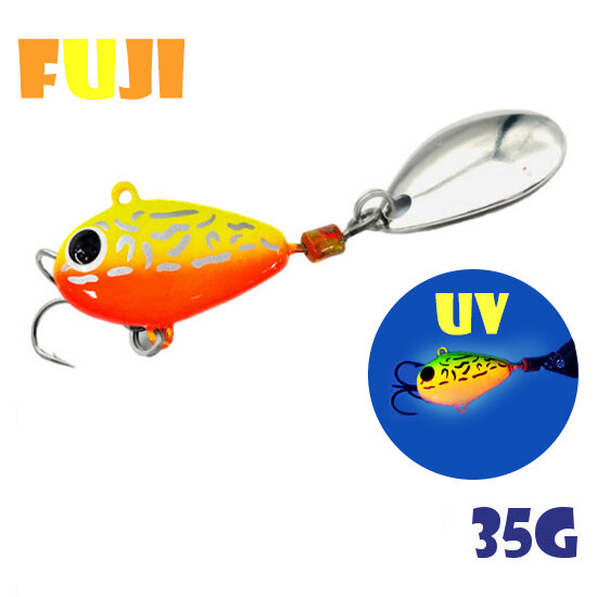 Блесна Тейл-Спиннер для рыбалки Uf-Studio Hurricane 35g #Gria Fuji