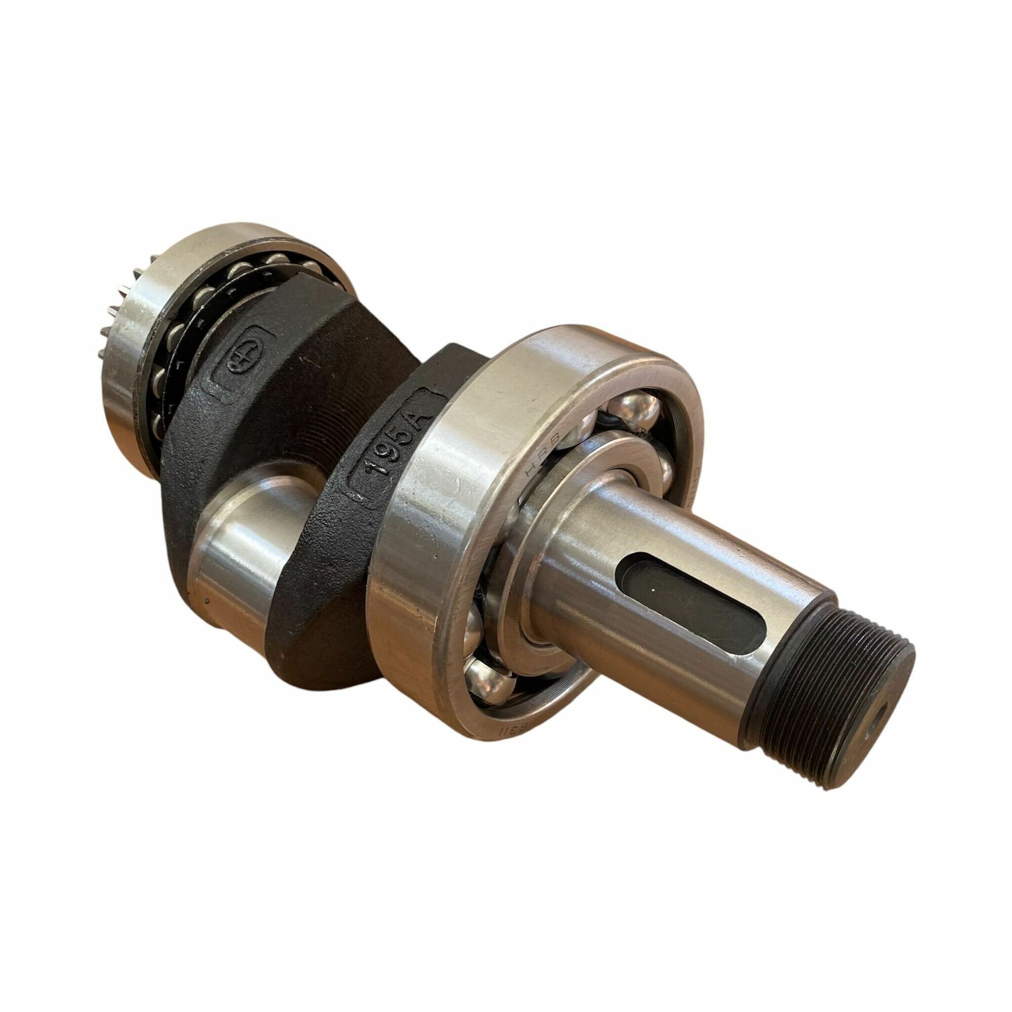 Коленвал R195 в сборе d-14 мм. А-111 мм. на дизельный двигатель на тяжелый мотоблок.