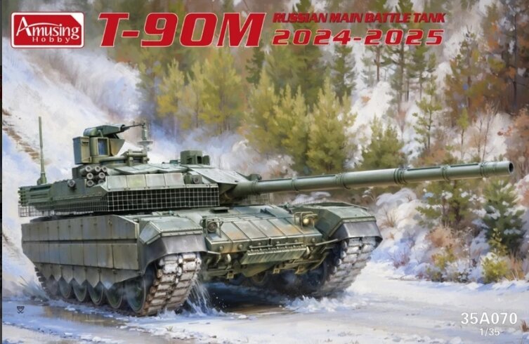 35A070 Amusing Hobby Танк Т-90М образца 2023 года (по лицензии УВЗ) 1/35