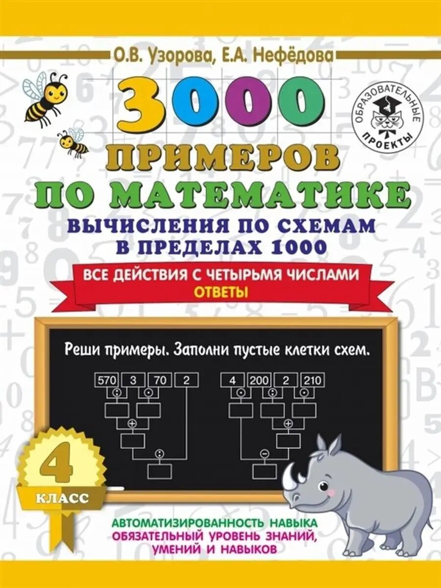 Вычисления по схемам в пределах 1000. 4 класс