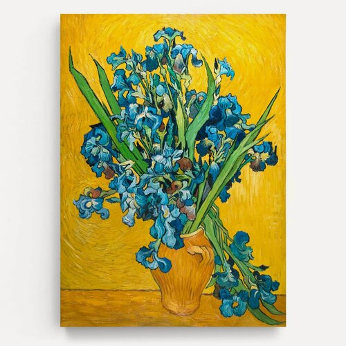 Изображение товара ВАН ГОГ / ирисы, Репродукция картины на холсте, 30х40 см.