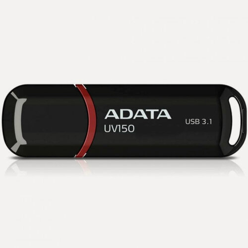 Изображение товара Флеш-накопитель ADATA UV150, с колпачком, USB 3.2, 128ГБ, черный