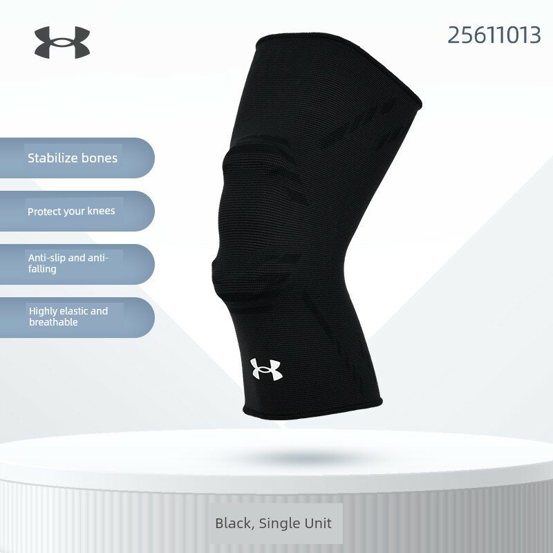 Under Armour Черный коленный бандаж для бега: анти-проскальзывание, дышащий, стабилизация надколенника - одна штука