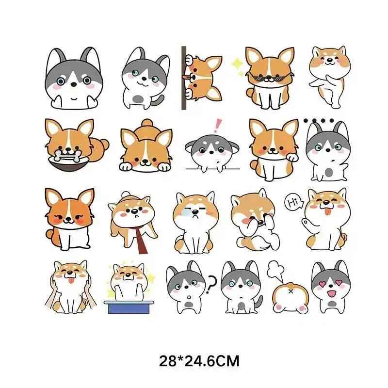 Наклейки на одежду Corgi, 28*24.6CM, Цвет: TH2896