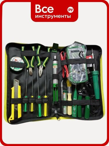 Изображение товара Набор инструмента электрика WYNNS 17пр. W017B/ Tools, ремонта электроники
