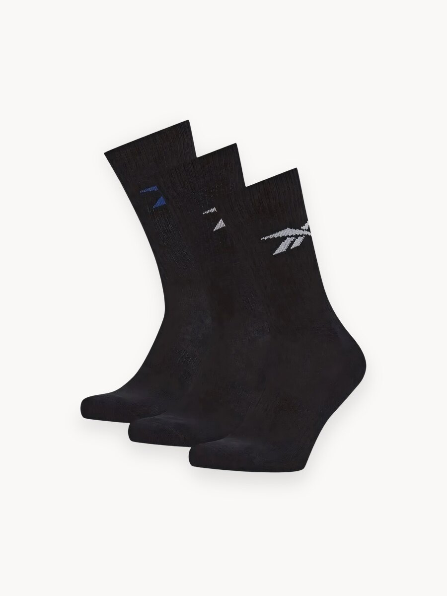 Носки Reebok, комплект, 3 пары, размер 40-42 RU, синий