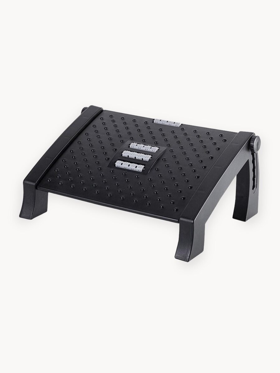 Подставка для ног в офис, домой Homium Proffi, цвет черный (регулируемая высота)