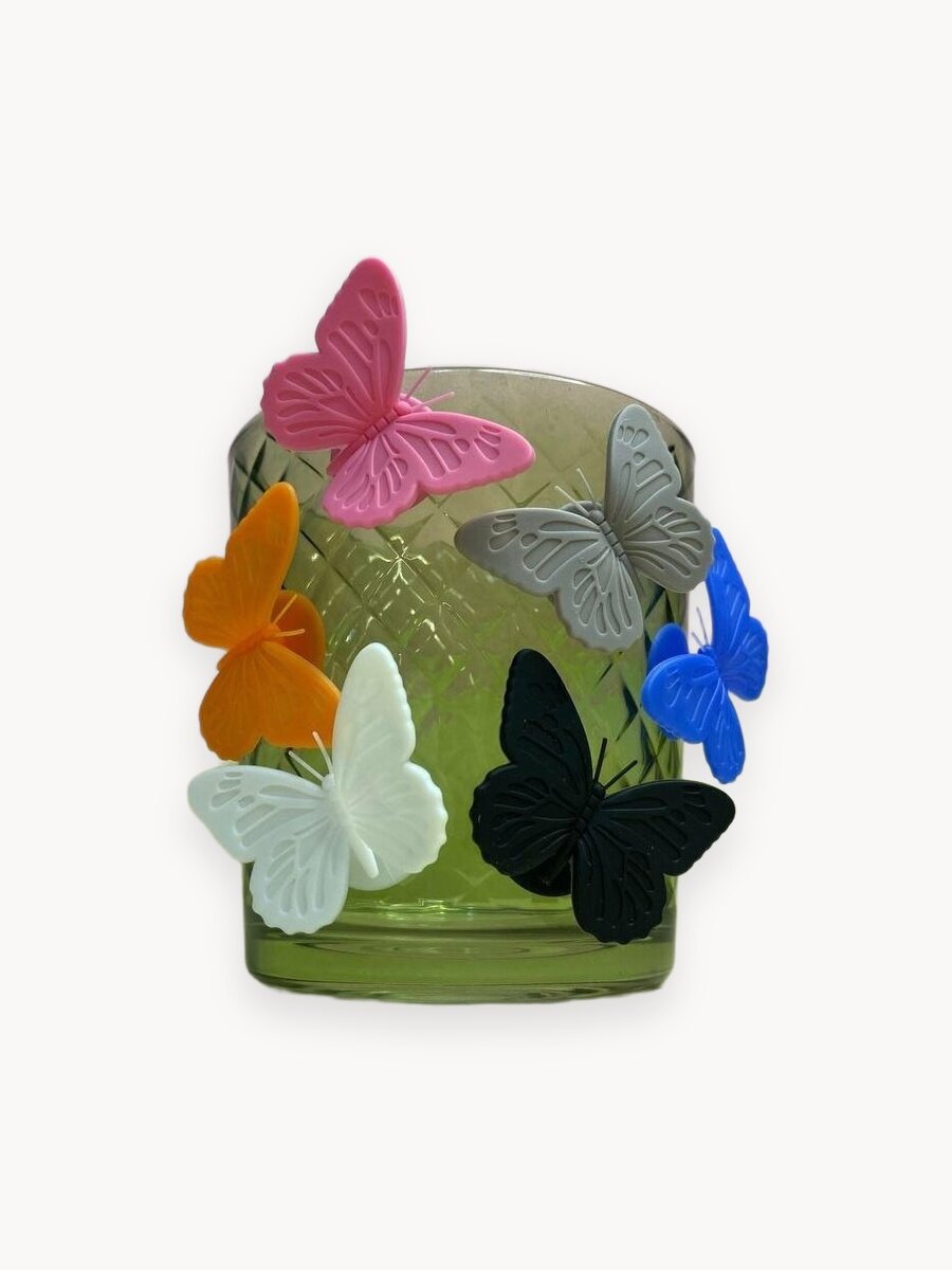 Маркеры для бокалов бабочки