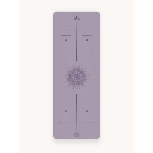 Ультрацепкий 100% каучуковый коврик для йоги Ultra Arrows Purp 185*68*0,5 см нескользящий