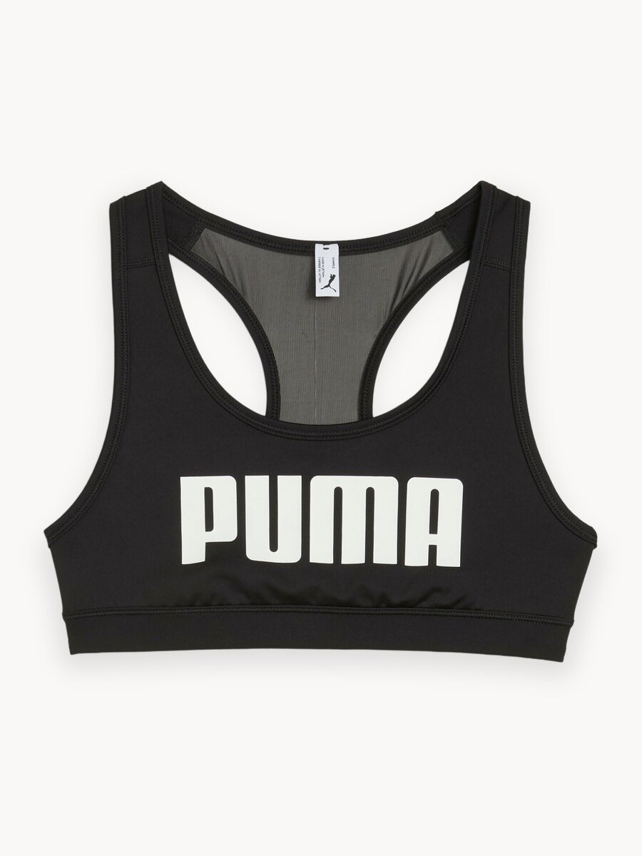 Топ спортивный PUMA 4KEEPS BRA, размер M, черный