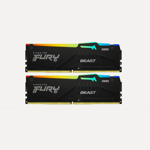 Изображение товара Модуль памяти Kingston 32GB DDR5 5200 DIMM FURY Beast RGB Gaming Memory