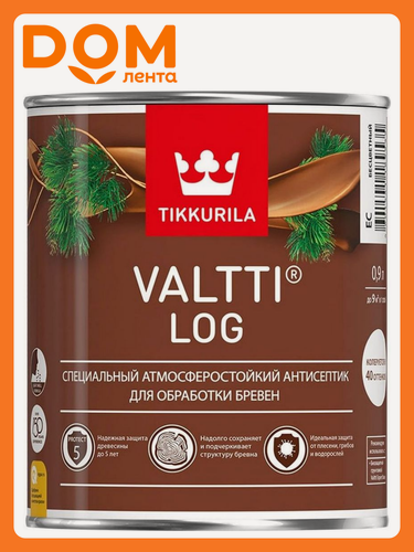 Изображение товара Антисептик Tikkurila/Tikkivala Valtti Log естественный 0,9 л