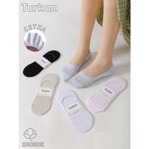 фото Подследники turkan, размер 36-41, белый, бежевый, розовый, черный, голубой