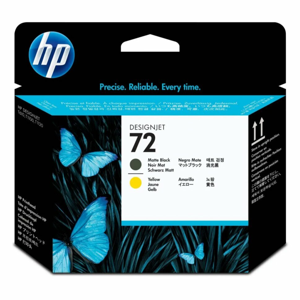 Головка печатающая HP 72 C9384A жел./мат. чер. для DgnJ T610/T1100, 147955