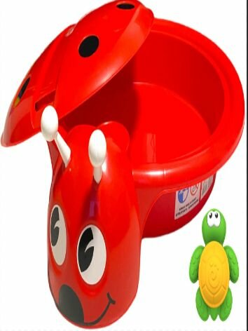 Песочница с крышкой Божья коровка с черепашкой