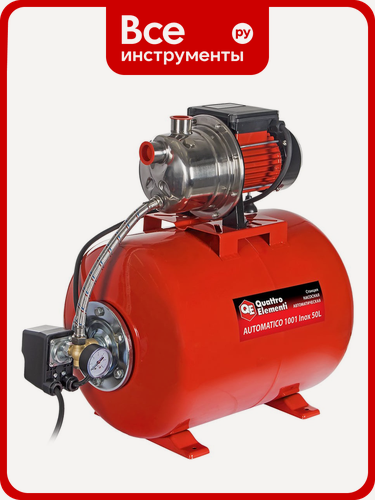Изображение товара Насосная станция QUATTRO ELEMENTI Automatico 1001 Inox 50 L 910-225