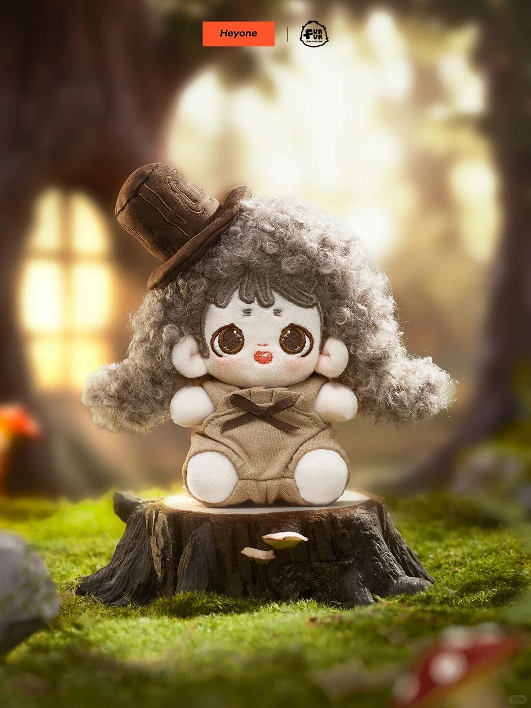 Heyone Black Play Fufu Superpower Magic Society Series Tree Hole Postman Plush Ключен
