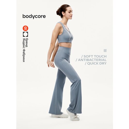 фото Легинсы спортивные bodycore, размер 2xl, серый
