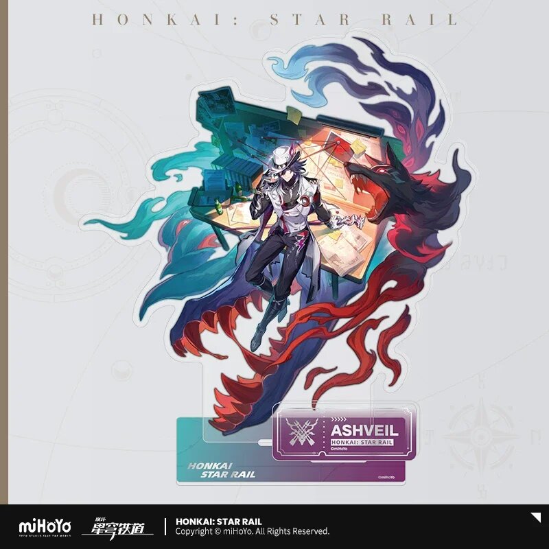 Акриловый значок-подставка "Путь охоты" Honkai Star Rail miHoYo с Данг Хенгом Standee Ashveil Pre