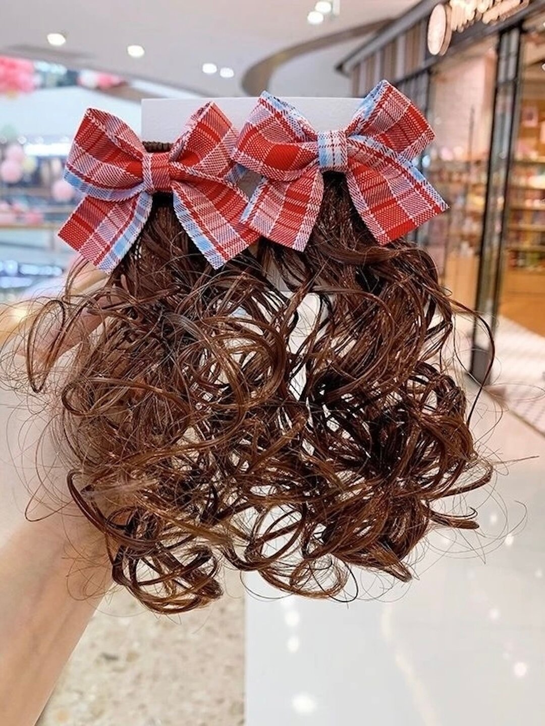 Заколки с накладными кудрявыми волосами для девочек, 2 шт, аксессуар для причесок