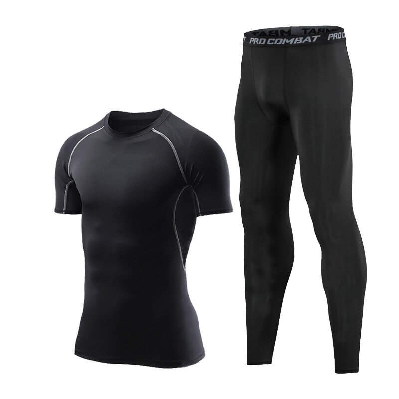 Летний комплект спортивной одежды больших размеров для мужчин, одежда для тренировок в спортзале, свободная и облегающая одежда для людей с избыточным весом, очень большие размеры.