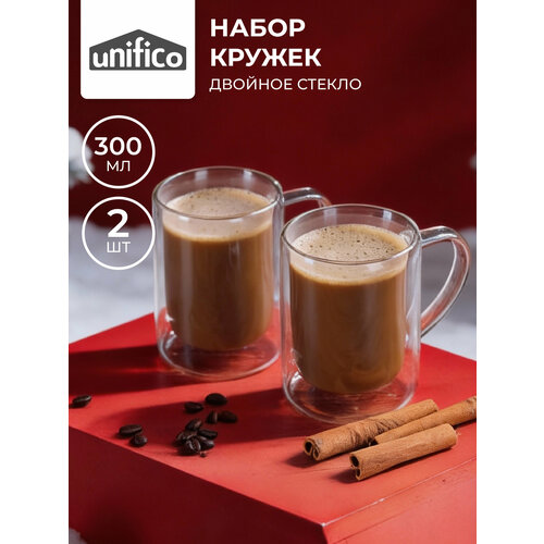 Набор кружек с двойными стенками 450 мл 2 шт. UNIFICO