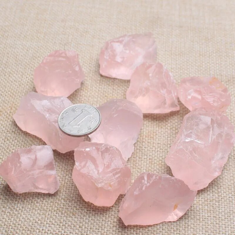 Необработанные кристаллы кварца Sisterstone Розовый, 200g, rose crystal