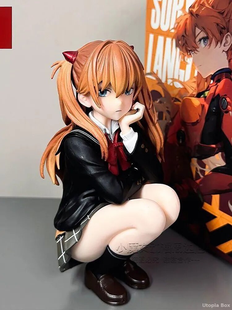 Аниме Фигурка EVA Asuka Langley Soryu 14.5CM Фигурка из аниме Евангелион