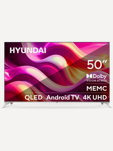 Изображение товара Телевизор Hyundai H-LED50QBU7500 50" QLED, 4K Ultra HD, черный, смарт ТВ, Android