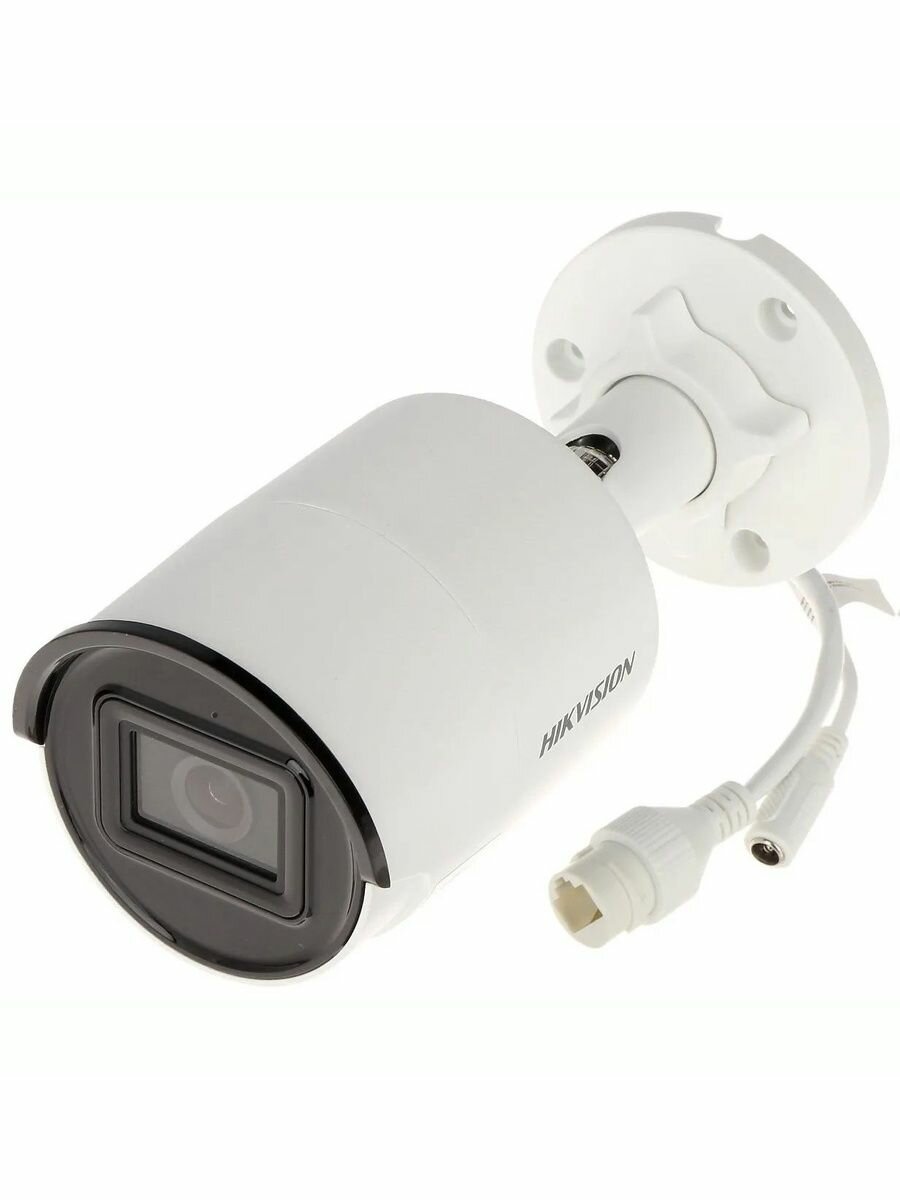 Видеокамера IP HIKVISION DS-2CD2043G2-IU(2.8mm) 4Мп уличная цилиндрическая с EXIR-подсветкой до 40м и технологией AcuSense; объектив 2.8мм