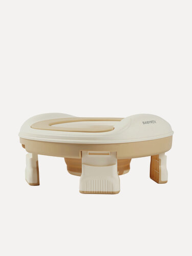 Изображение товара Горшок BABYROX, складной, 3 в 1, для мальчиков и девочек, молочный/бежевый