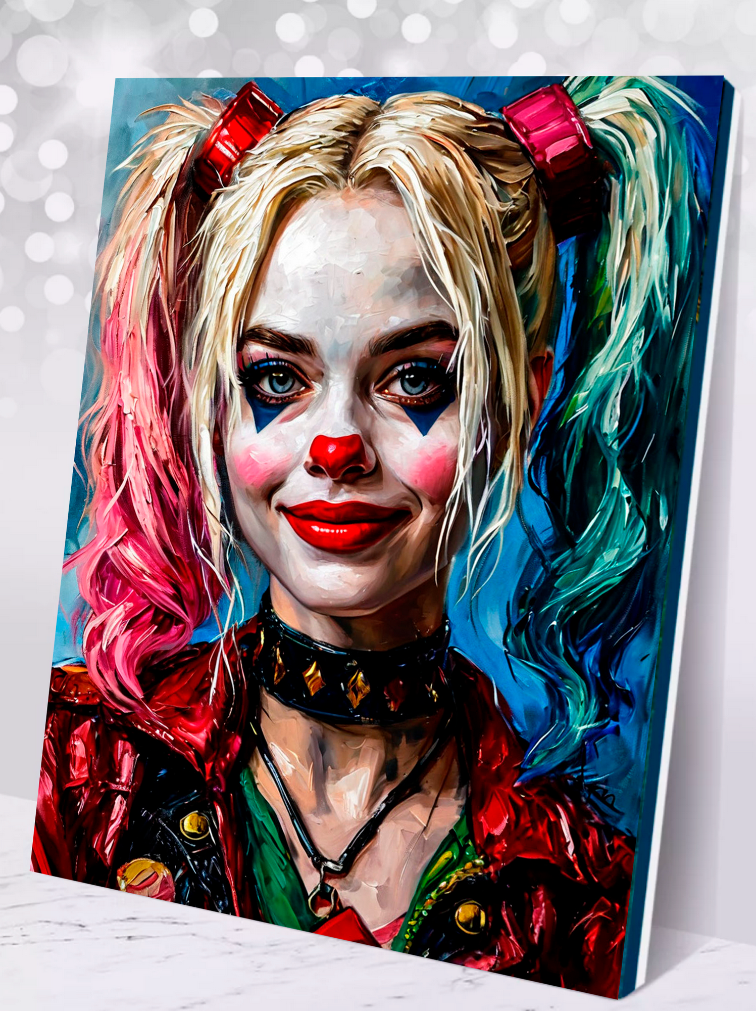 Картина на стену для интерьера Харли Квинн 40х50 см, холст на подрамнике, ArtInter