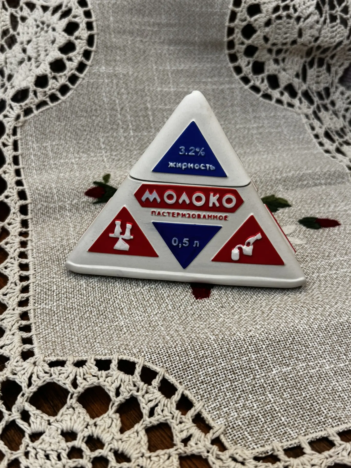Шкатулка Ms. Octopus "Треугольничек Молока" СССР, подсвечник