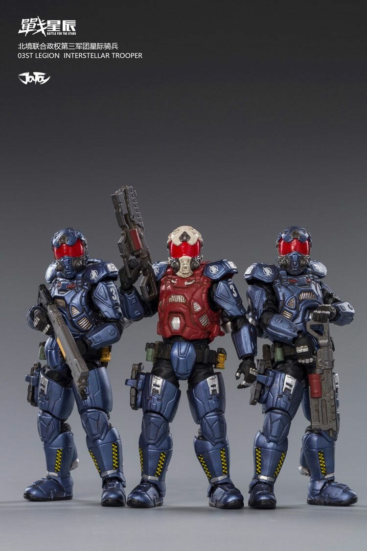 Подвижная Кукла JOYTOY 1/18 Battle For The Stars 03st Legion Interstellar Trooper