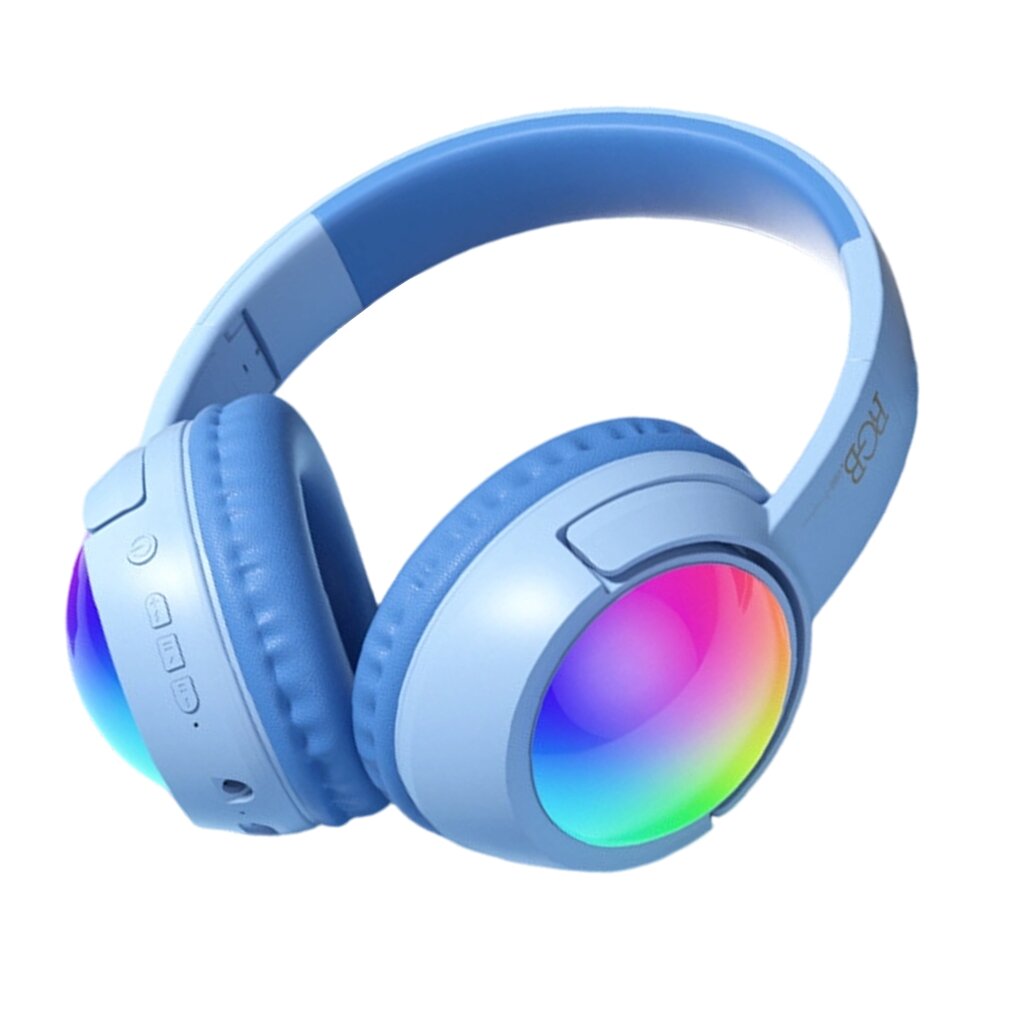 RGB-подсветка, высококачественное шумоподавление, проводная/беспроводная Bluetooth-гарнитура — синяя