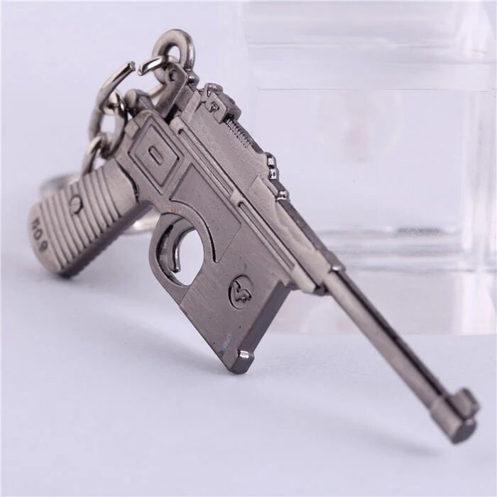 Брелок пистолет Luger из цинкового сплава, цвет 19