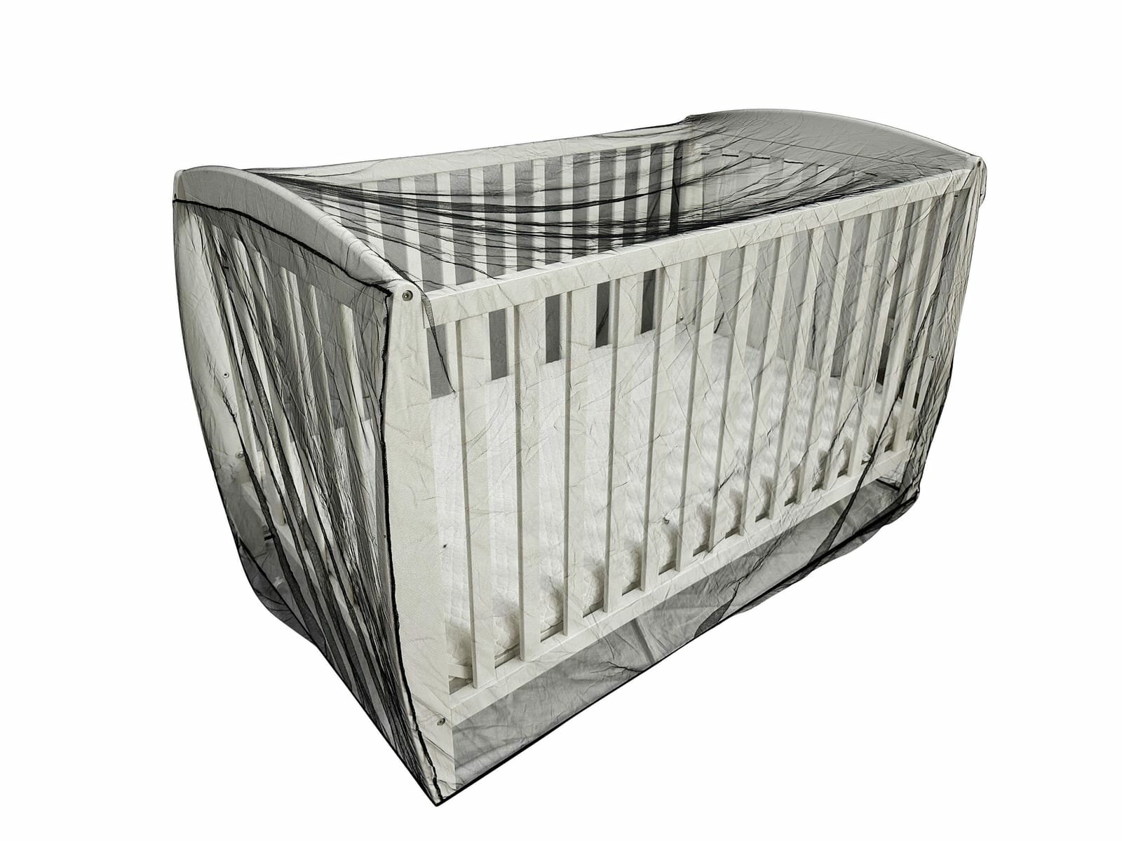 DECATHLON москитная сетка Deconet для детской кроватки, черный, 150x90 см