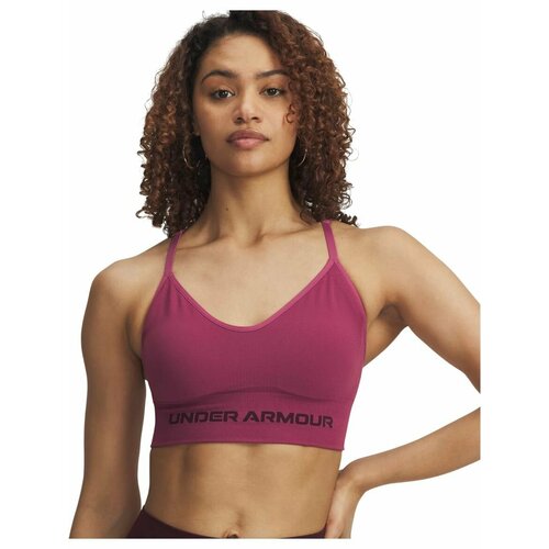 фото Топ under armour vanish seamless low bra, размер xs, малиновый